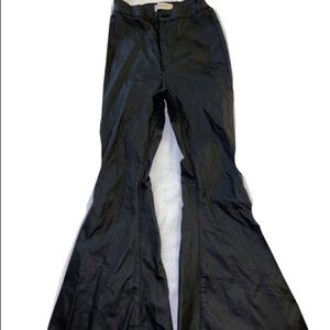 Bell bottom latex pants